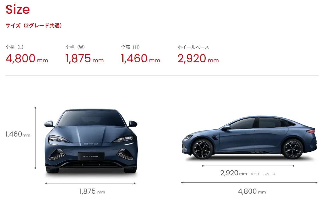 BYD SEAL スペック